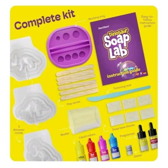Dan&Darci Dino Soap Making Kit for Kids, Dinosaur Science Toys Kits, Easter... - Picture 3 of 8